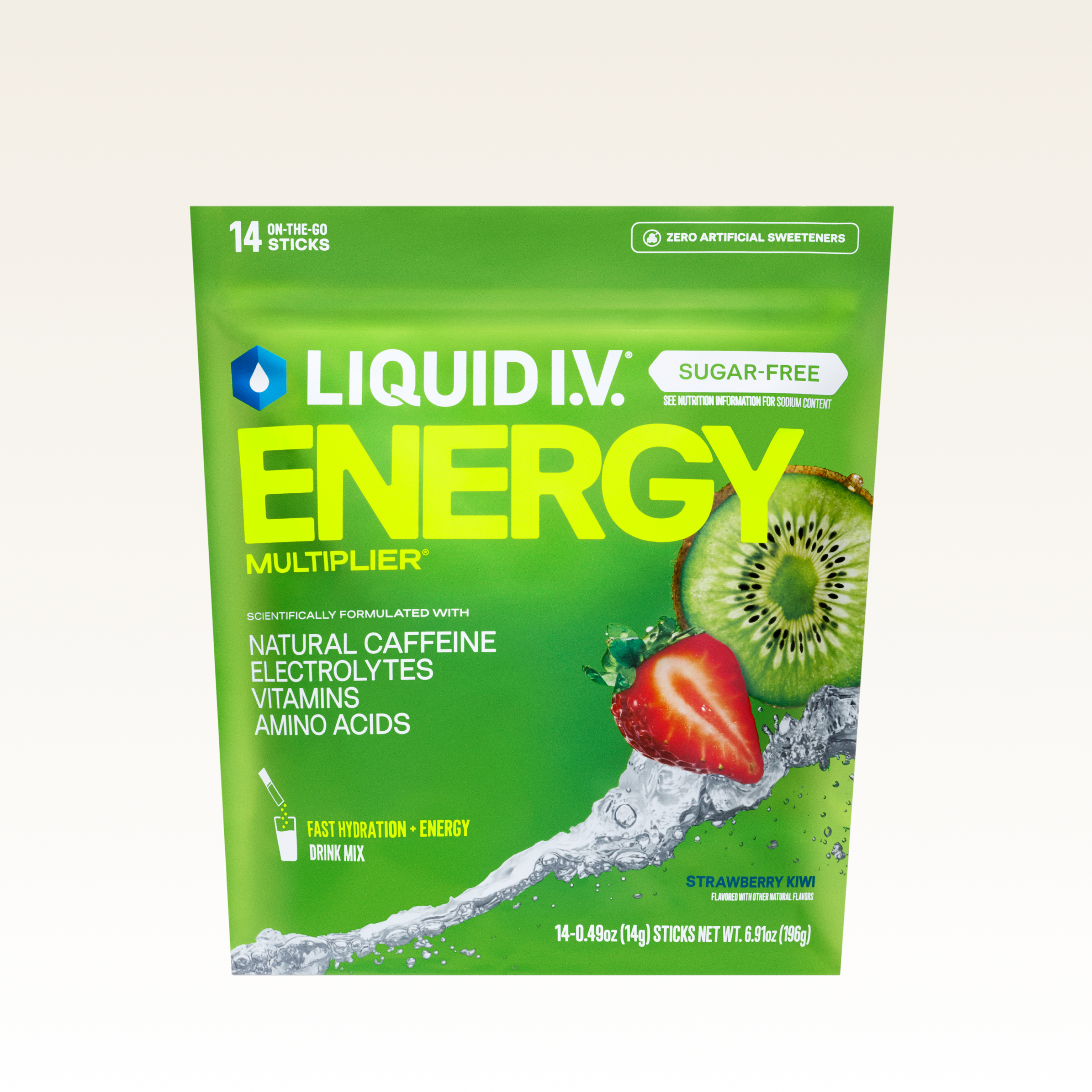Strawberry Kiwi Sugar-Free Energy Multiplier - Quick Charge